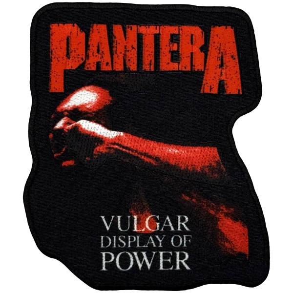 Pantera - Red Vulgar Woven Patch i gruppen MERCH / Accessoarer / Tygmärken hos Bengans Skivbutik AB (5694897)
