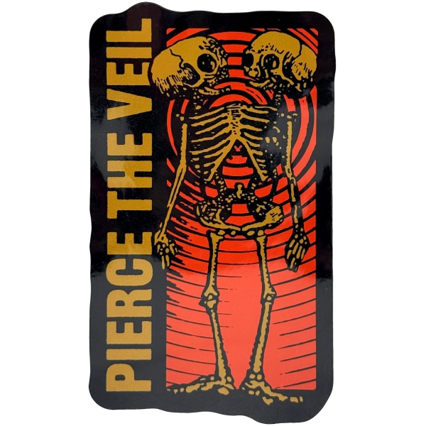 Pierce The Veil - Wavy Skeleton Sticker i gruppen MERCHANDISE / Merch / Nyheter / Hårdrock hos Bengans Skivbutik AB (5694921)