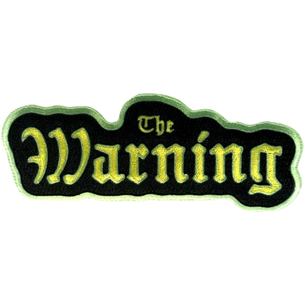 Warning - Logo Woven Patch i gruppen MERCH / Accessoarer / Tygmärken hos Bengans Skivbutik AB (5694997)