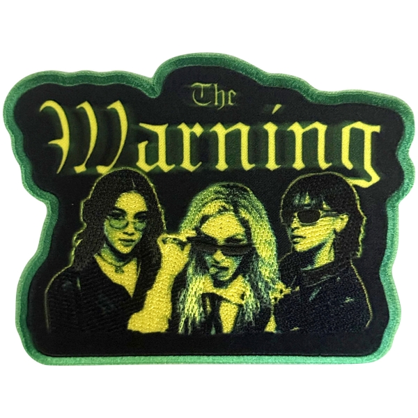 Warning - Yellow Girls Woven Patch i gruppen MERCH / Accessoarer / Tygmärken hos Bengans Skivbutik AB (5695002)
