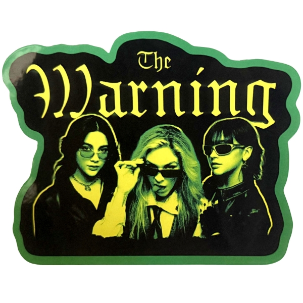 Warning - Yellow Girls Sticker i gruppen MERCH / Prylar / Klistermärken hos Bengans Skivbutik AB (5695008)