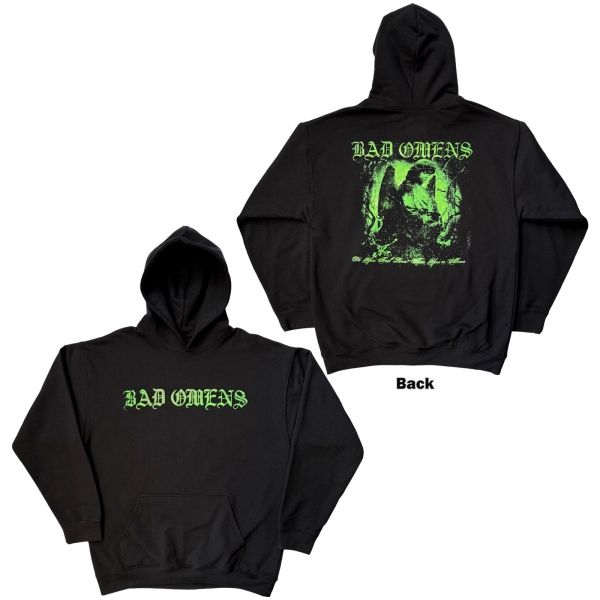 Bad Omens - Green Angel Uni Bl Hoodie i gruppen MERCHANDISE / Hoodies / Nyheter / Hårdrock hos Bengans Skivbutik AB (5695016r)