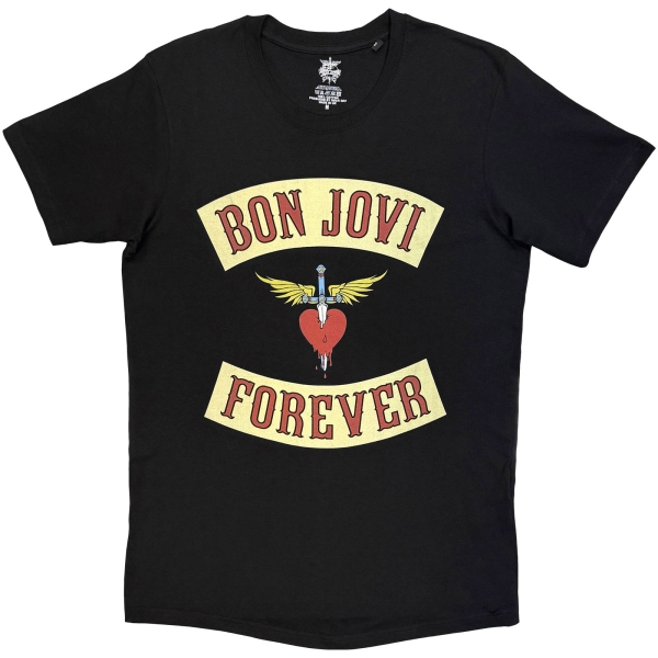 Bon Jovi - Dagger Heart Uni Bl T-Shirt i gruppen MERCHANDISE / T-shirt / Nyheter / Hårdrock hos Bengans Skivbutik AB (5695017r)
