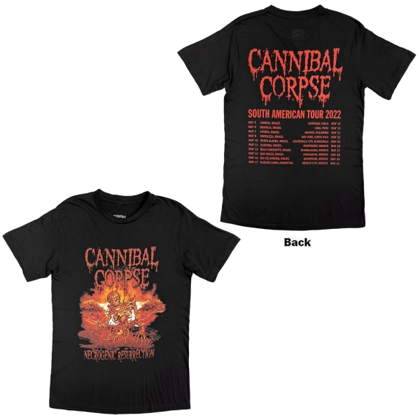 Cannibal Corpse - Necrogenic Resurrection Uni Bl T-Shirt i gruppen MERCHANDISE / T-shirt / Nyheter / Hårdrock hos Bengans Skivbutik AB (5695023r)
