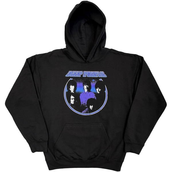 Deep Purple - Band Circle Photo Uni Bl Hoodie i gruppen MERCHANDISE / Hoodies / Nyheter / Hårdrock hos Bengans Skivbutik AB (5695028r)