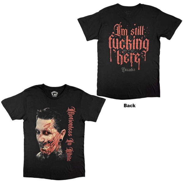Motionless In White - Decades Uni Bl T-Shirt i gruppen MERCHANDISE / T-shirt / Nyheter / Hårdrock hos Bengans Skivbutik AB (5695038r)