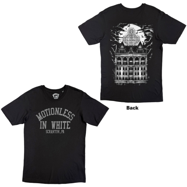Motionless In White - Afraid Of The Dark Uni Bl T-Shirt i gruppen MERCHANDISE / T-shirt / Nyheter / Hårdrock hos Bengans Skivbutik AB (5695040r)
