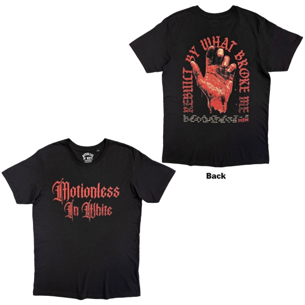 Motionless In White - Hand Uni Bl T-Shirt i gruppen MERCHANDISE / T-shirt / Nyheter / Hårdrock hos Bengans Skivbutik AB (5695335r)
