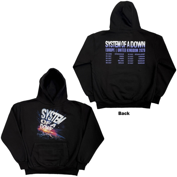 System Of A Down - Admat Tour 26 Uni Bl Hoodie i gruppen MERCHANDISE / Hoodies / Nyheter / Hårdrock hos Bengans Skivbutik AB (5695339r)