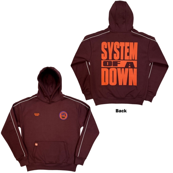 System Of A Down - Dusseldorf Event Tour 26 Uni Maroon Hoodie i gruppen MERCHANDISE / Hoodies / Nyheter / Hårdrock hos Bengans Skivbutik AB (5695346r)