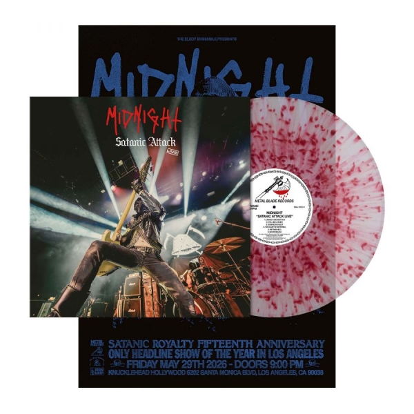 Midnight - Satanic Attack Live! (Splatter Viny i gruppen VINYL / Kommande / Hårdrock hos Bengans Skivbutik AB (5696124)