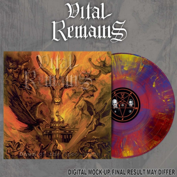 Vital Remains - Dawn Of The Apocalypse (Red/Yellow/ i gruppen VINYL / Kommande / Hårdrock hos Bengans Skivbutik AB (5696463)