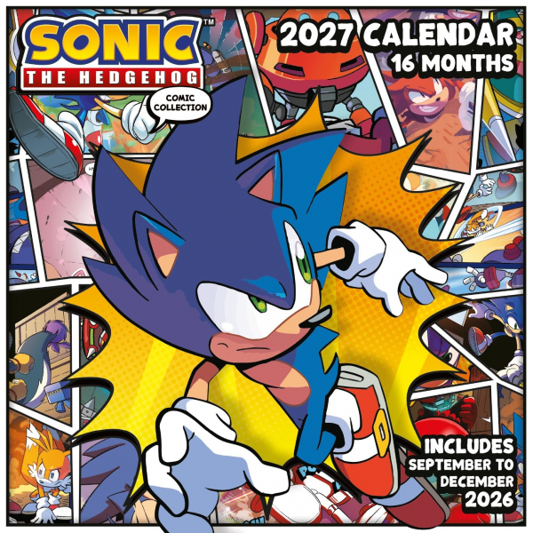 Sonic The Hedgehog - 2027 30X30 Square Calendar i gruppen MERCH / Prylar / Kalendrar hos Bengans Skivbutik AB (5696520)