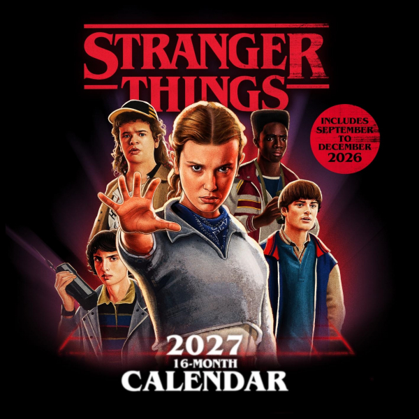Stranger Things - 2027 30X30 Square Calendar i gruppen MERCH / Prylar / Kalendrar hos Bengans Skivbutik AB (5696521)