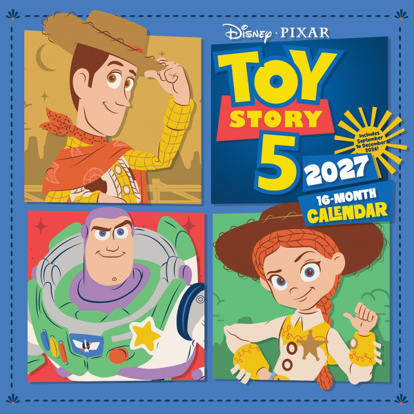 Toy Story - Toy Story 5 2027 30X30 Square Calendar i gruppen MERCH / Prylar / Kalendrar hos Bengans Skivbutik AB (5696522)