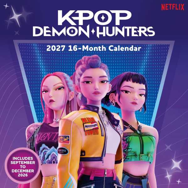 K-Pop Demon Hunters - 2027 30X30 Square Calendar i gruppen MERCH / Prylar / Kalendrar hos Bengans Skivbutik AB (5696524)