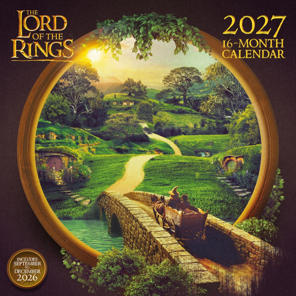 The Lord Of The Rings - 2027 30X30 Square Calendar i gruppen MERCH / Prylar / Kalendrar hos Bengans Skivbutik AB (5696525)