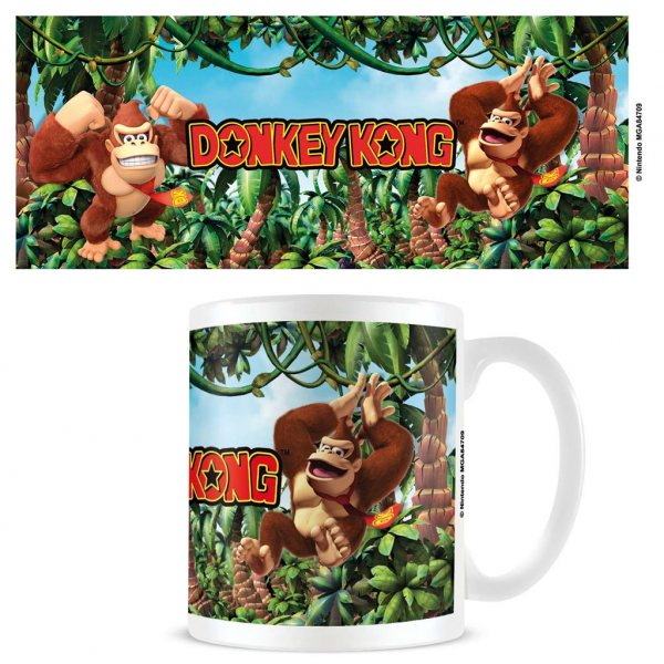 Donkey Kong  - 3D Jungle White Pod Mug i gruppen MERCH / Hem & inredning / Muggar hos Bengans Skivbutik AB (5696547)