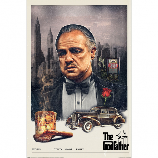 The Godfather - Loyalty Honour Family Maxi Poster 91,5 X 61 Cm i gruppen MERCH / Posters hos Bengans Skivbutik AB (5696577)