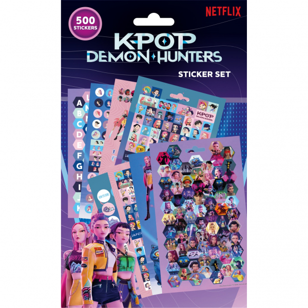 K-Pop Demon Hunters - 500Pcs Sticker Book i gruppen MERCHANDISE / Merch / Kommande / K-Pop hos Bengans Skivbutik AB (5696587)