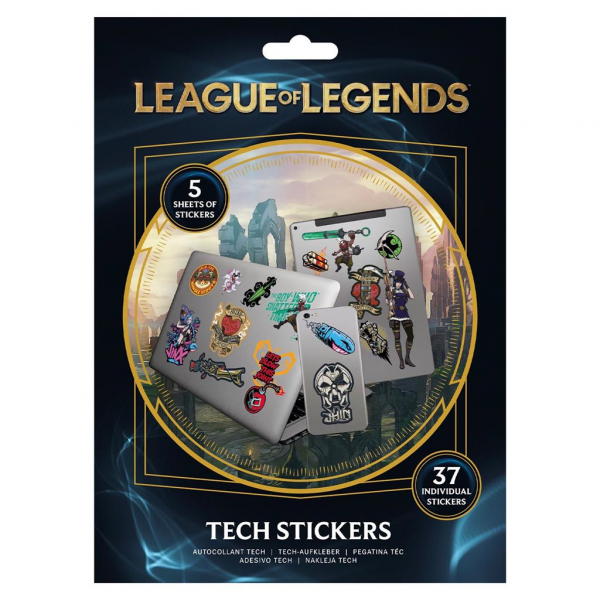 League Of Legends - Caitlyn Tech Stickers i gruppen MERCH / Prylar / Klistermärken hos Bengans Skivbutik AB (5696601)