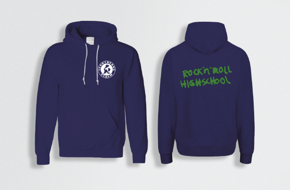 Teddybears - Tb Logo / Rnr Hs (Hoodie Blue) i gruppen MERCH / Kläder / Hoodies hos Bengans Skivbutik AB (5696646r)