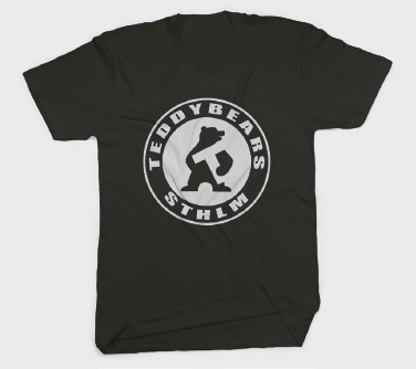 Teddybears - Tb-Logo Bw Tour (Black) i gruppen MERCH / Kläder / T-shirts hos Bengans Skivbutik AB (5696648r)