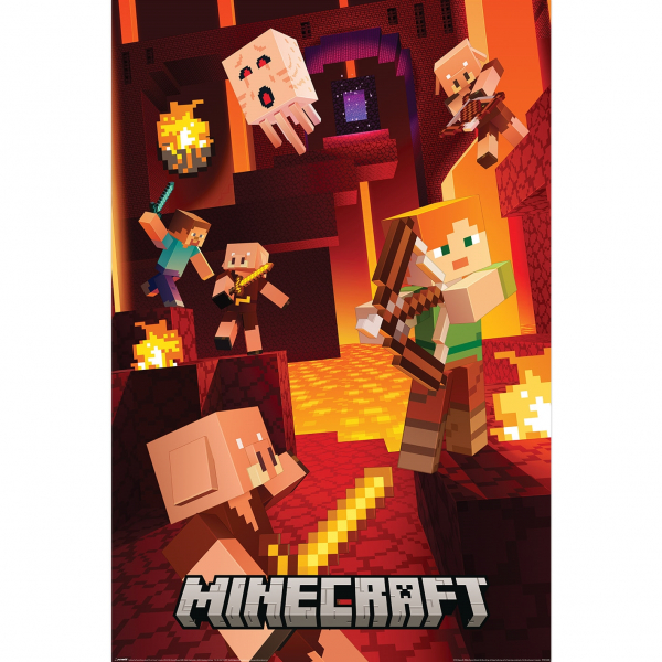 Minecraft - Cinematic Piglins Maxi Poster 91,5 X 61 Cm i gruppen MERCH / Posters hos Bengans Skivbutik AB (5696652)