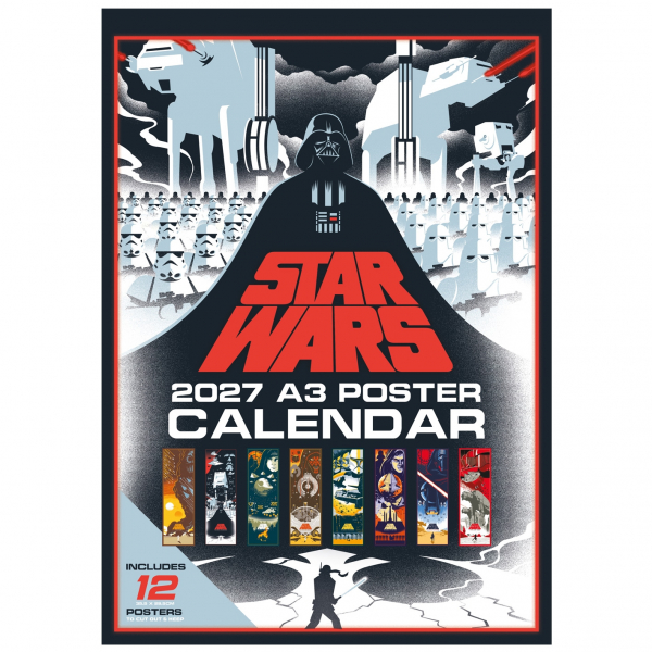 Star Wars - 2027 A3 Poster Calendar i gruppen MERCH / Prylar / Kalendrar hos Bengans Skivbutik AB (5696653)