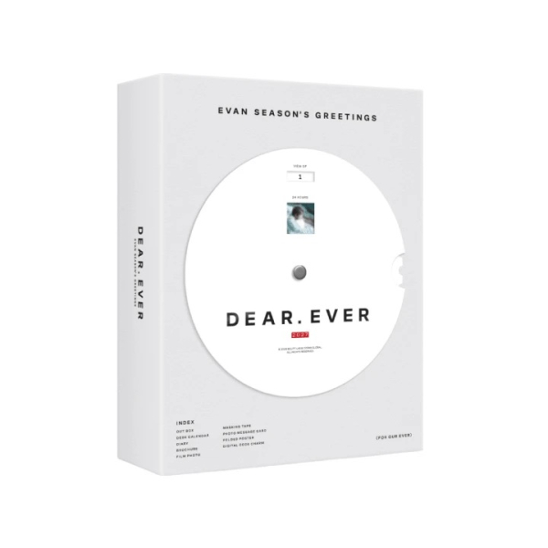 Evan - 2027 Seasons Greetings Dear. Ever + Postcard i gruppen MERCHANDISE / Merch / Kommande / K-Pop hos Bengans Skivbutik AB (5697255)