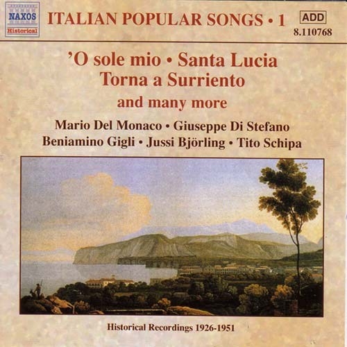 Various - Italian Popular Songs 1 i gruppen CD / Klassiskt hos Bengans Skivbutik AB (571300)