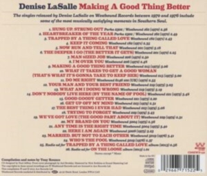 Lasalle Denise - Making A Good Thing Better: The Com i gruppen CD / Pop-Rock,RnB-Soul hos Bengans Skivbutik AB (571422)