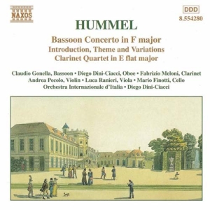 Hummel Johann Nepomuk - Bassoon Concerto i gruppen Externt_Lager / Naxoslager hos Bengans Skivbutik AB (585397)