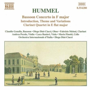 Hummel Johann Nepomuk - Bassoon Concerto i gruppen CD / Klassiskt hos Bengans Skivbutik AB (585397)