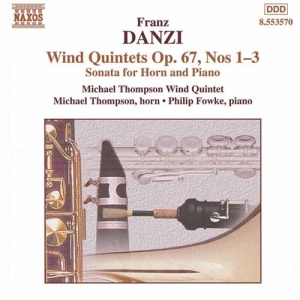 Danzi Franz - Wind Quintets Op 67 i gruppen Externt_Lager / Naxoslager hos Bengans Skivbutik AB (587173)