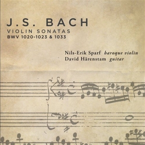 Nils-Erik Sparf/ David Härenstam - Bach: Violinsonater i gruppen Externt_Lager / Naxoslager hos Bengans Skivbutik AB (593248)