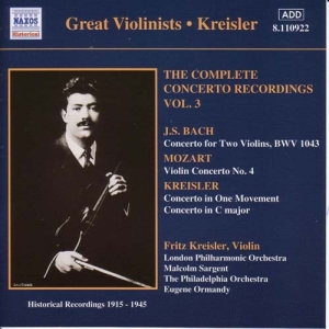 Bach/Mozart/Kreisler - Violin Concertos i gruppen Externt_Lager / Naxoslager hos Bengans Skivbutik AB (595602)