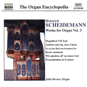 Scheidemann Heinrich - Works For Organ Vol 3 i gruppen Externt_Lager / Naxoslager hos Bengans Skivbutik AB (599586)