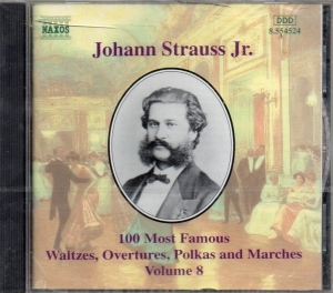 Strauss Johann Ii - 100 Most Famous Works 8 i gruppen Externt_Lager / Naxoslager hos Bengans Skivbutik AB (612765)