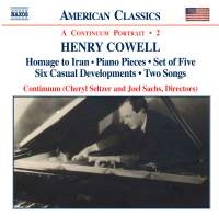 Cowell Henry - Piano Chamber & Vocal Works 2 i gruppen Externt_Lager / Naxoslager hos Bengans Skivbutik AB (612790)