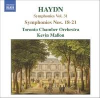 Haydn - Symphonies Nos. 18-21 i gruppen Externt_Lager / Naxoslager hos Bengans Skivbutik AB (621302)
