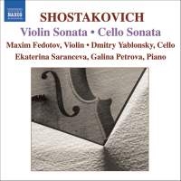 Shostakovich - Cello And Violin Sonatas i gruppen Externt_Lager / Naxoslager hos Bengans Skivbutik AB (627881)