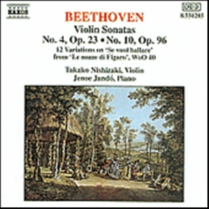 Beethoven Ludwig Van - Violin Sonatas 4 Opp 23 & 96 i gruppen Externt_Lager / Naxoslager hos Bengans Skivbutik AB (633687)