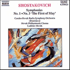 Shostakovich Dmitry - Symphonies 1 & 3 i gruppen Externt_Lager / Naxoslager hos Bengans Skivbutik AB (633710)
