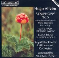 Alfven Hugo - Symphony 5 i gruppen Externt_Lager / Naxoslager hos Bengans Skivbutik AB (635276)