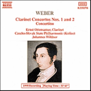 Weber Carl Maria Von - Clarinet Concertos 1 & 2 i gruppen Externt_Lager / Naxoslager hos Bengans Skivbutik AB (638041)