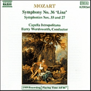 Mozart Wolfgang Amadeus - Symphonies 36, 33 & 27 i gruppen Externt_Lager / Naxoslager hos Bengans Skivbutik AB (638070)