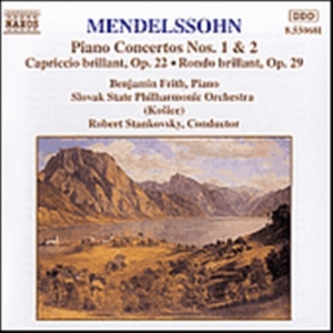 Mendelssohn Felix - Piano Concertos 1 & 2 i gruppen Externt_Lager / Naxoslager hos Bengans Skivbutik AB (638346)