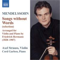 Mendelssohn - Songs Without Words For Violin And i gruppen Externt_Lager / Naxoslager hos Bengans Skivbutik AB (639398)