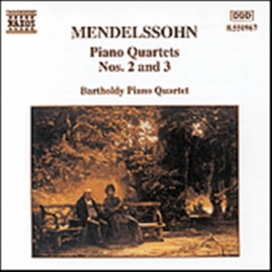 Mendelssohn Felix - Piano Quartets 2 & 3 i gruppen Externt_Lager / Naxoslager hos Bengans Skivbutik AB (641869)